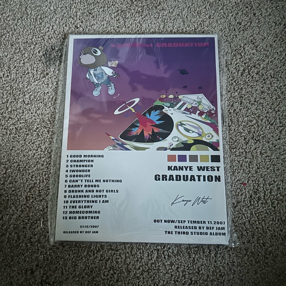 Kanye West Graduation Album Poster